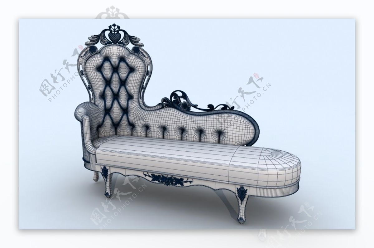 躺椅沙发个性模型