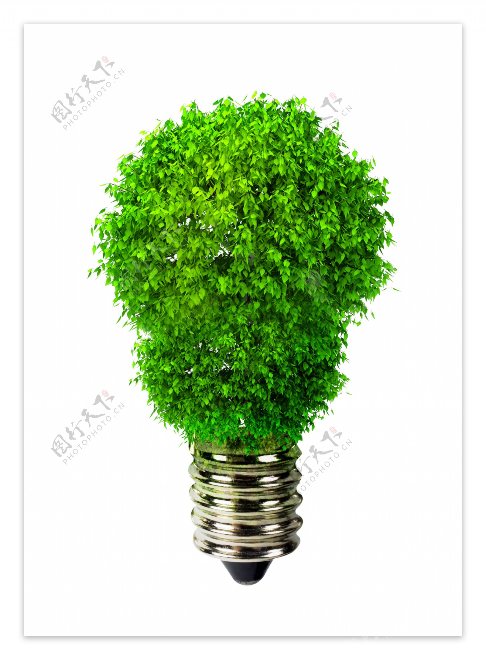 个性灯泡绿色环保图片