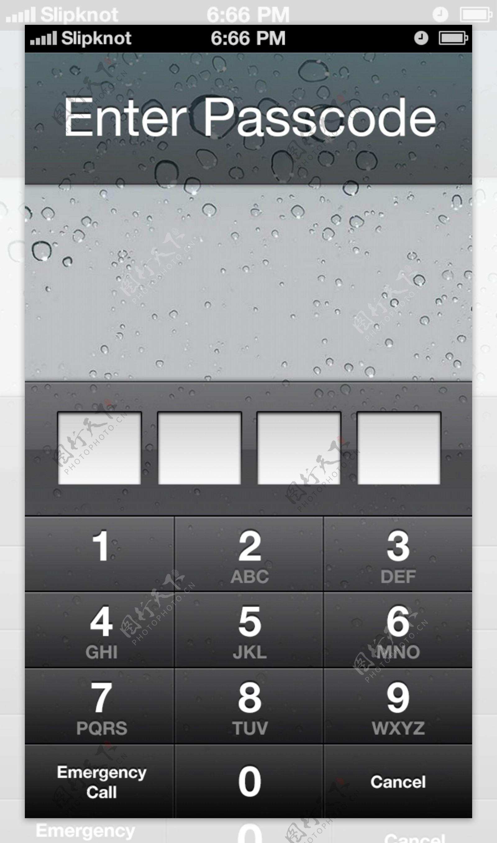 苹果iPhone5屏幕锁GUIpsd分层