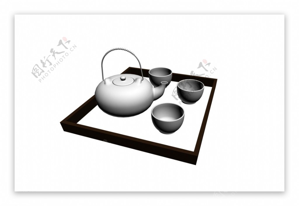 茶具模型图片
