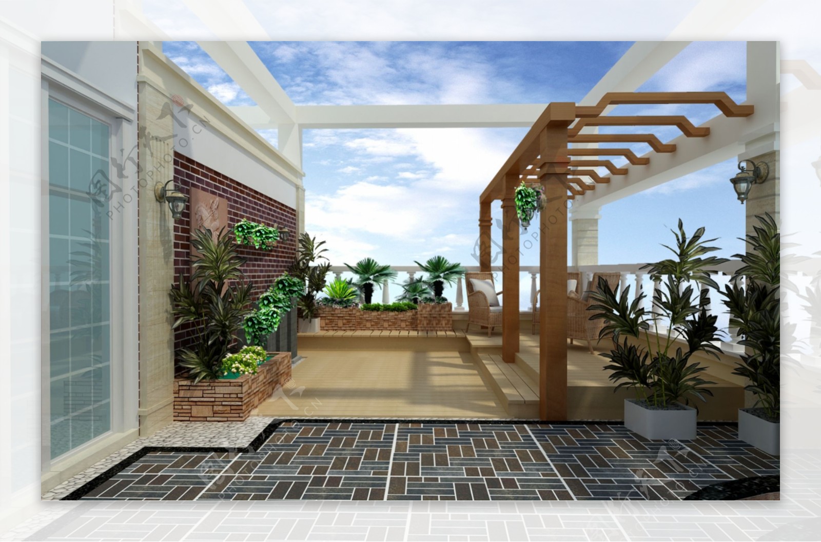 屋顶花园-2-徒手设计团案例展示-一品威客网