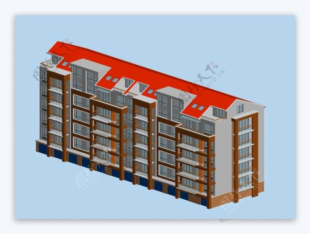 3d恢弘都市住宅区