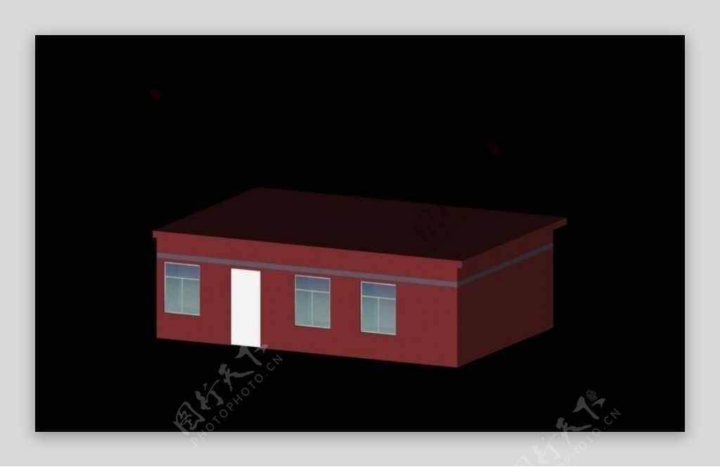 红色小屋3d模型