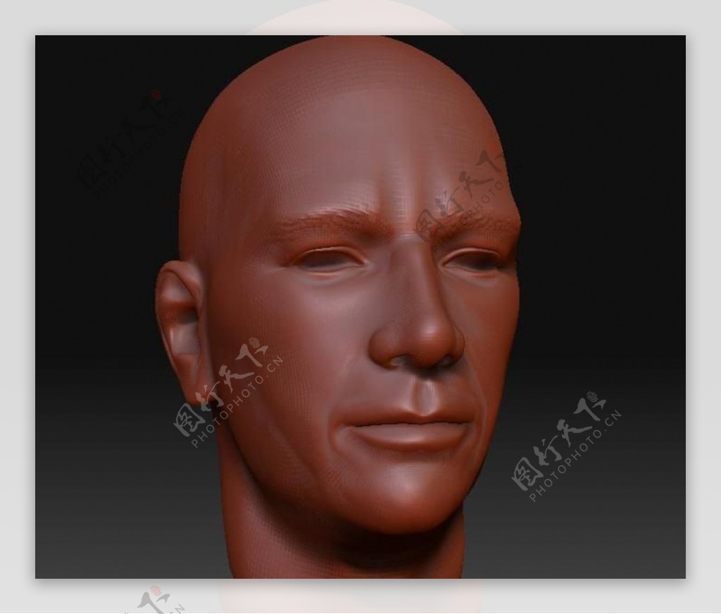 Zbrush人头模型004