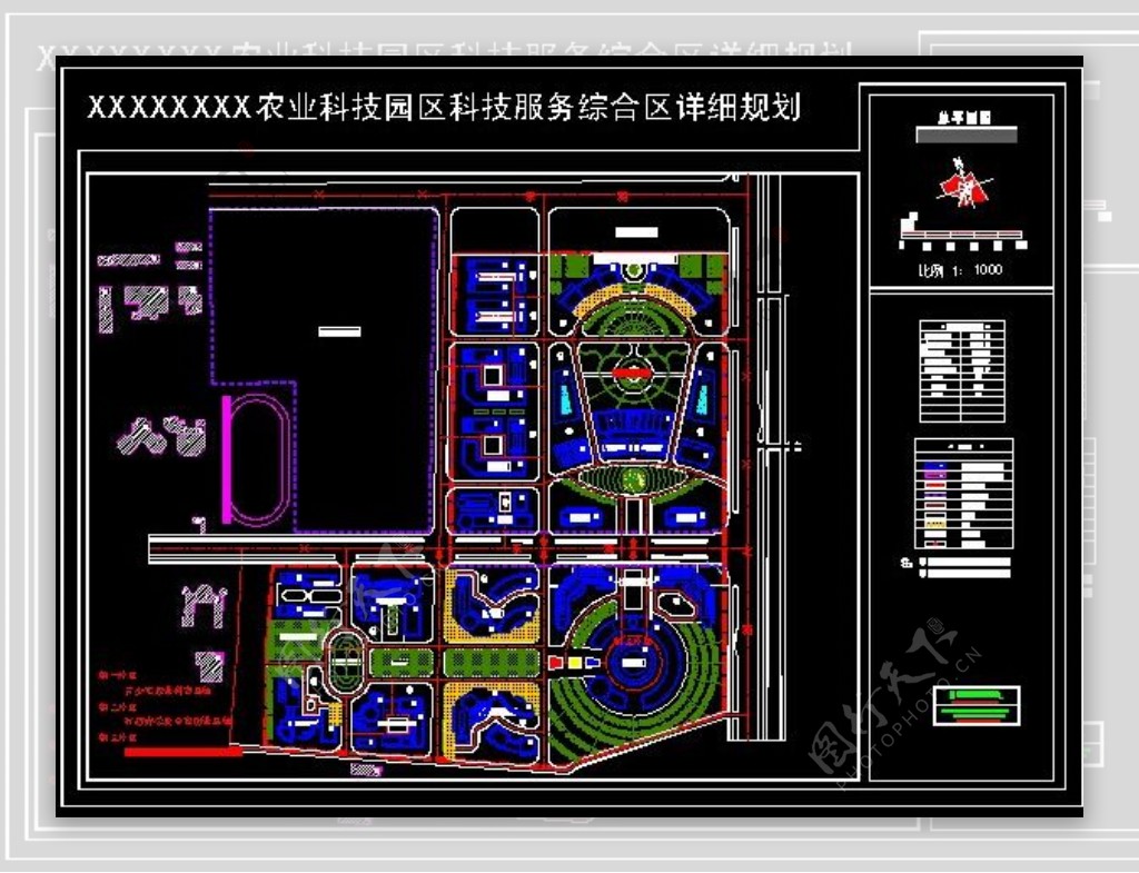 某厂房综合区详细规划总平面图下载