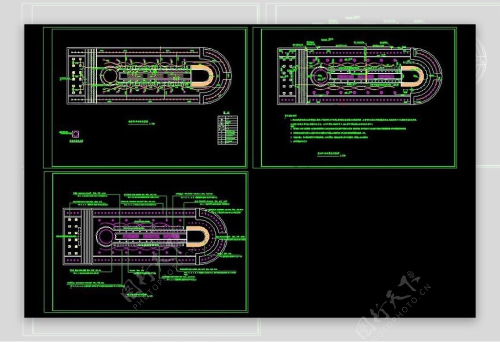喷泉CAD图纸