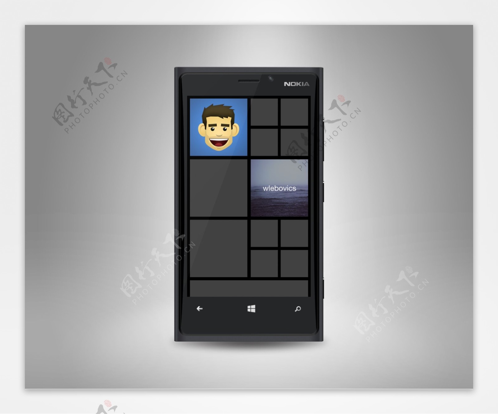 诺基亚Lumia920模型UI设计