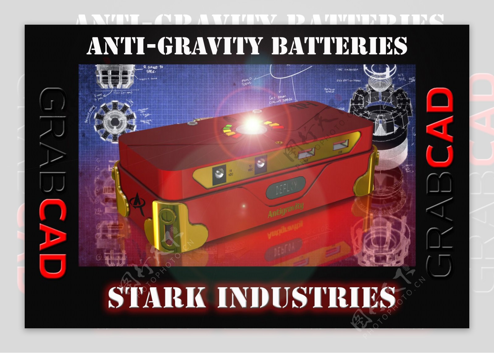 反重力的电池斯塔克工业
