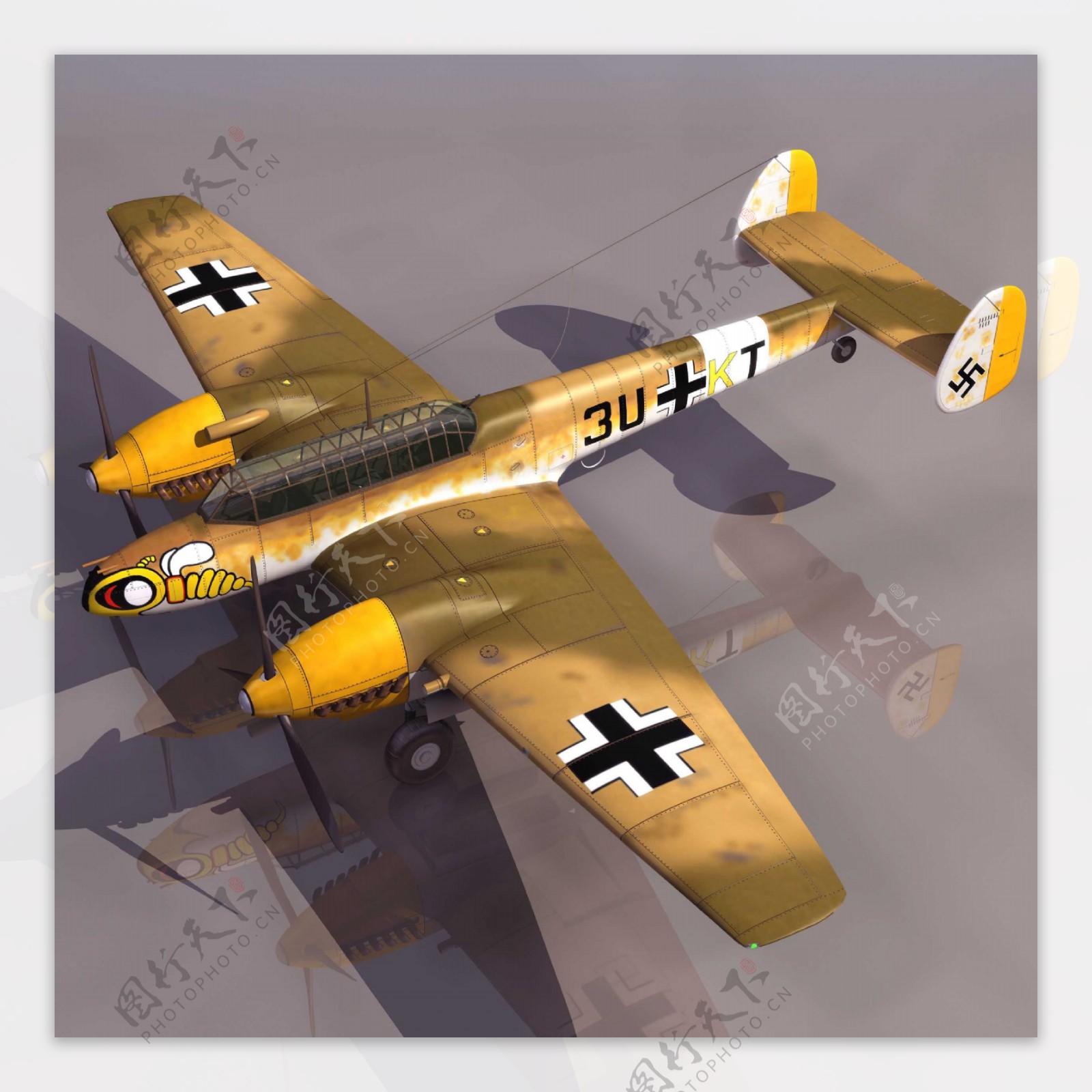 纳粹BF110F战斗机