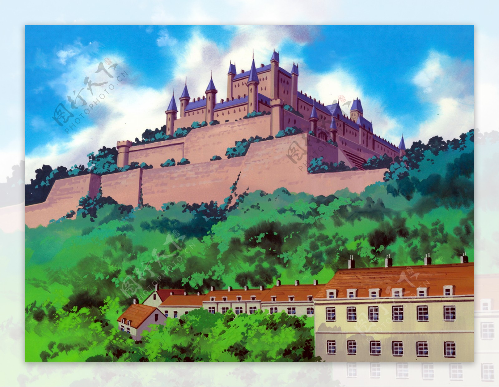城堡绘画