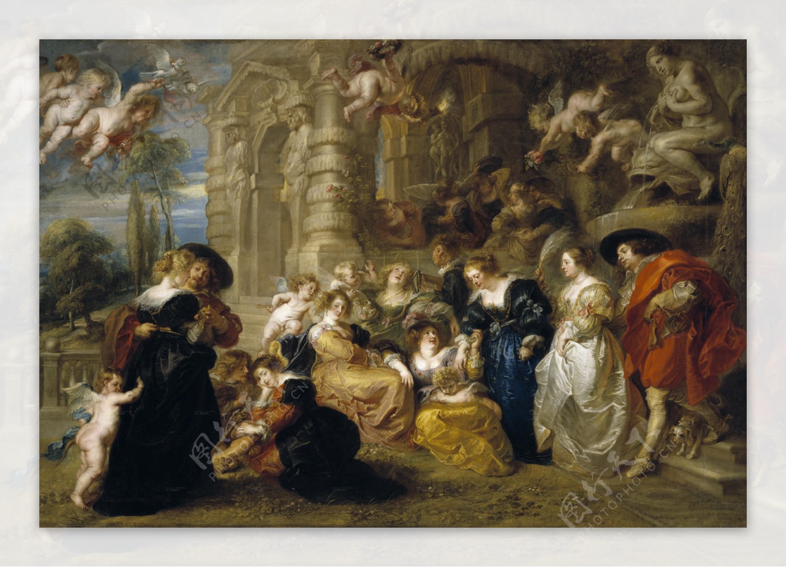 欧洲贵族油画