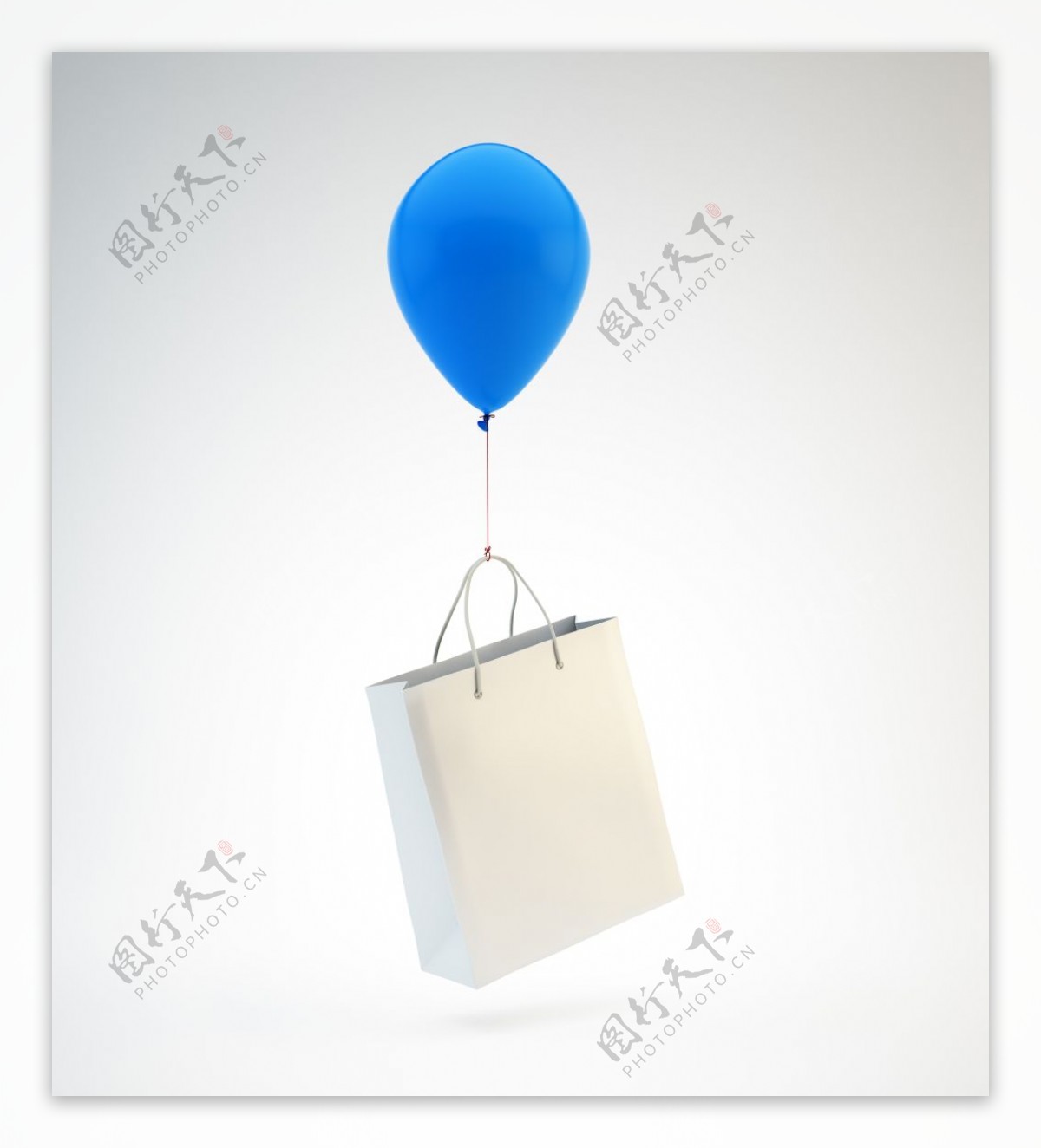气球购物袋图