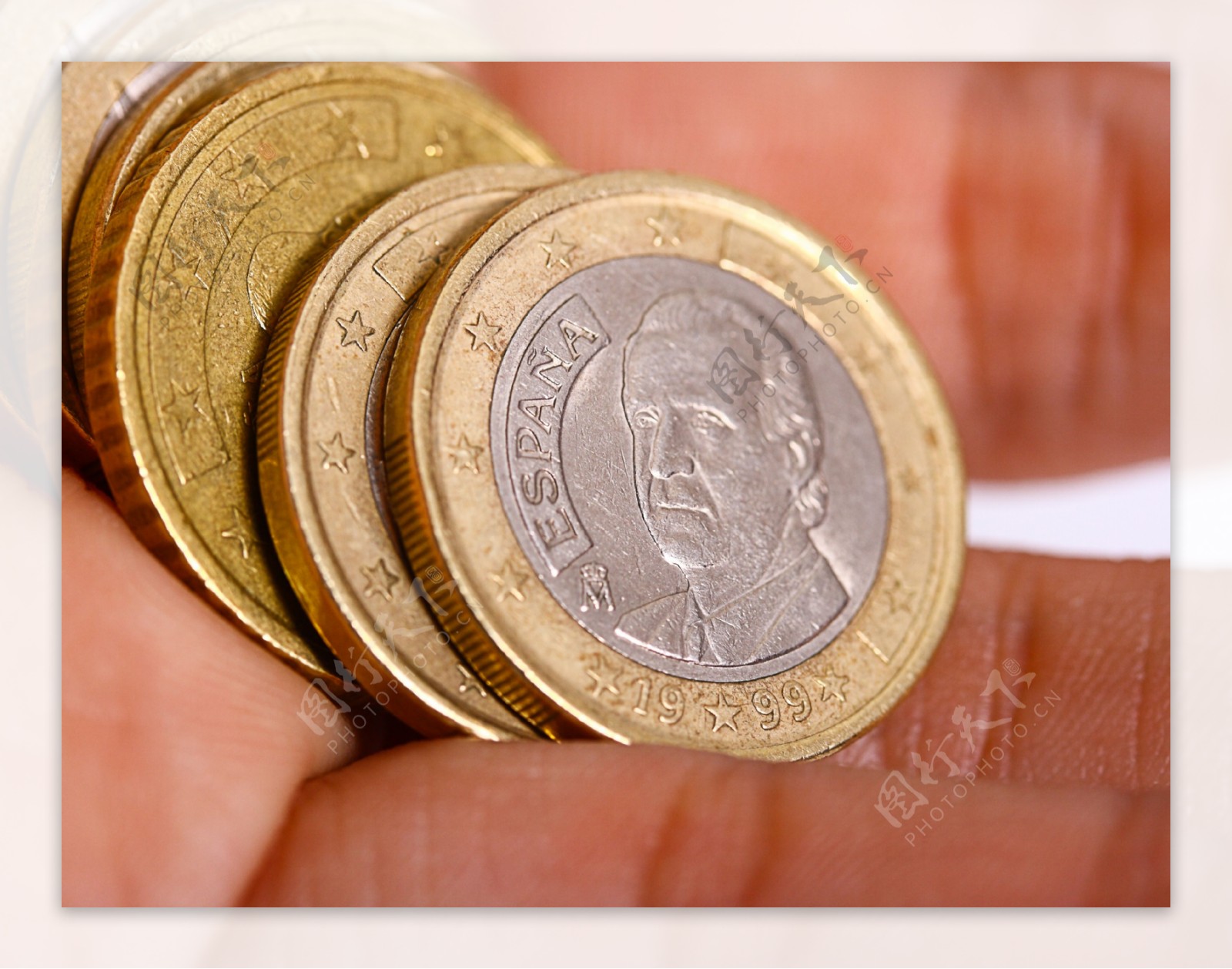 一些西班牙的欧元硬币
