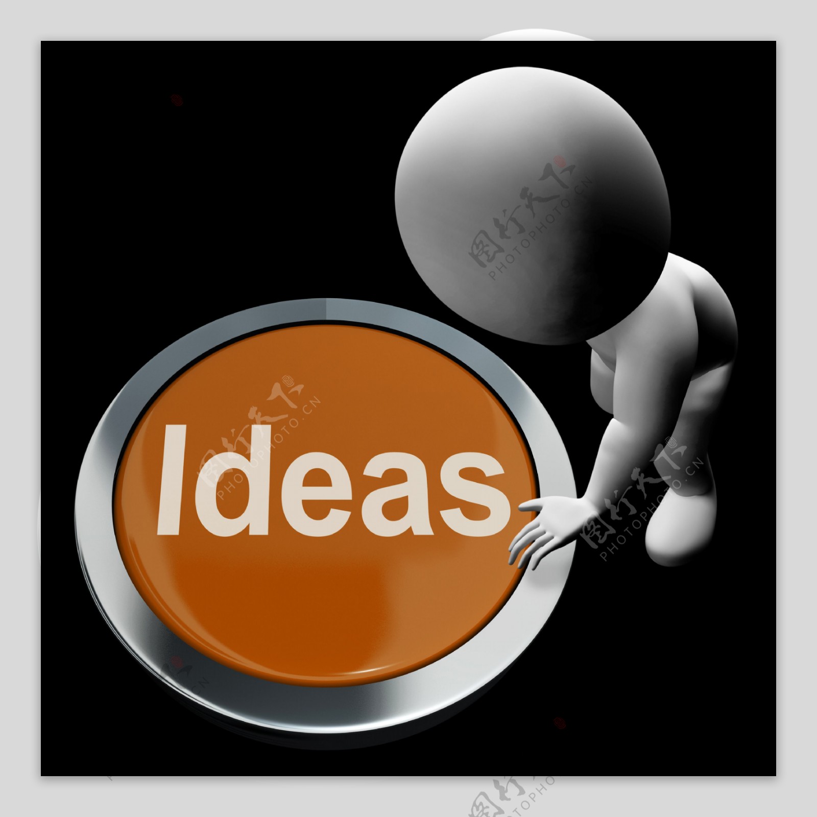 改进或创新的概念想法按钮