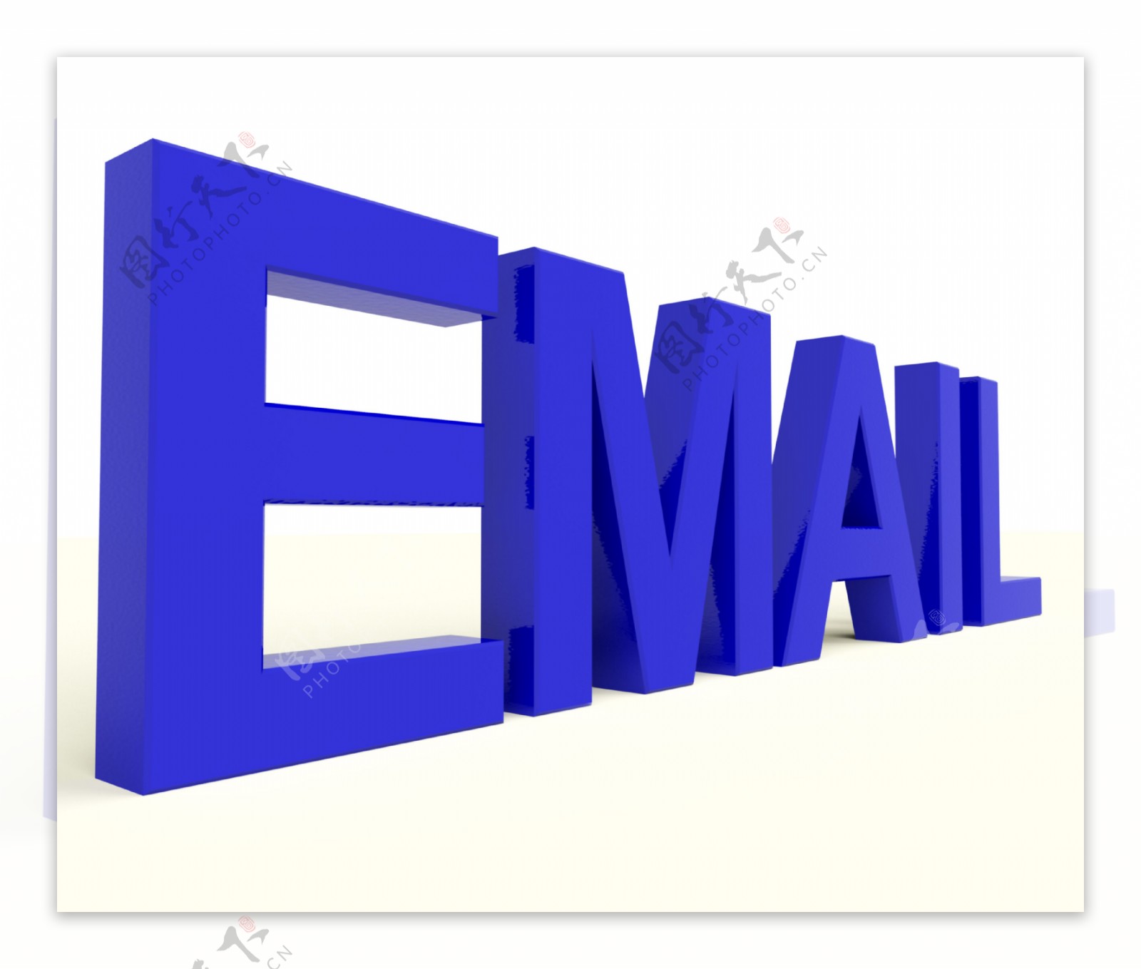发邮件或电子邮件接触蓝色字