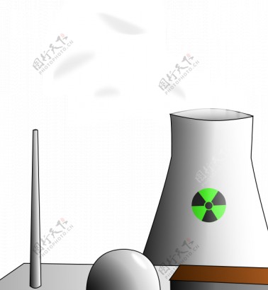 核反应堆的矢量图像