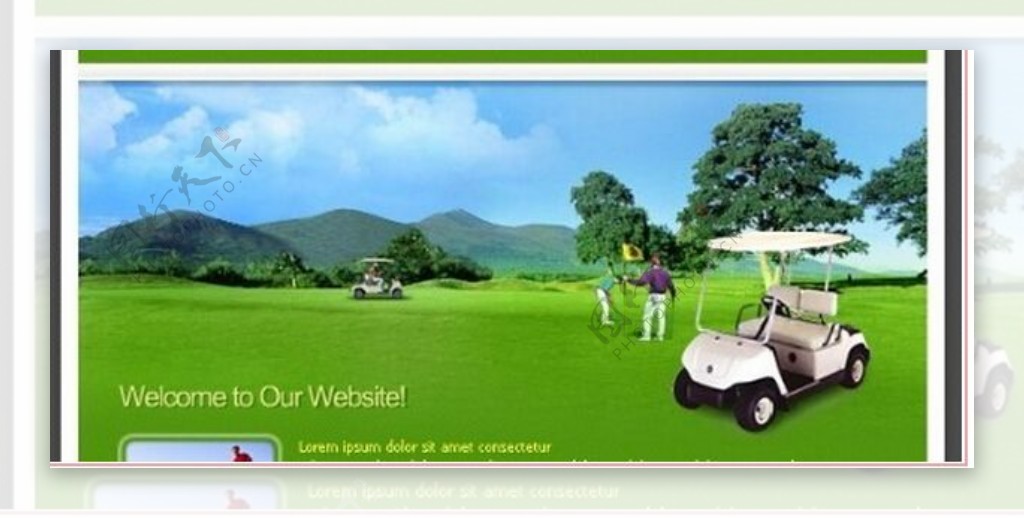 高尔夫公司网页模板