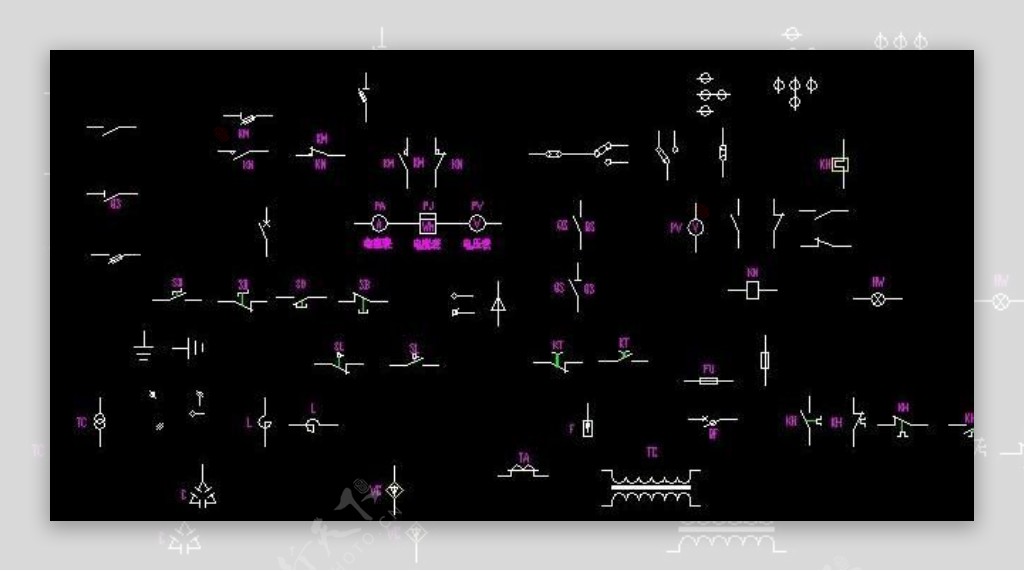常用电气CAD绘图符号图集