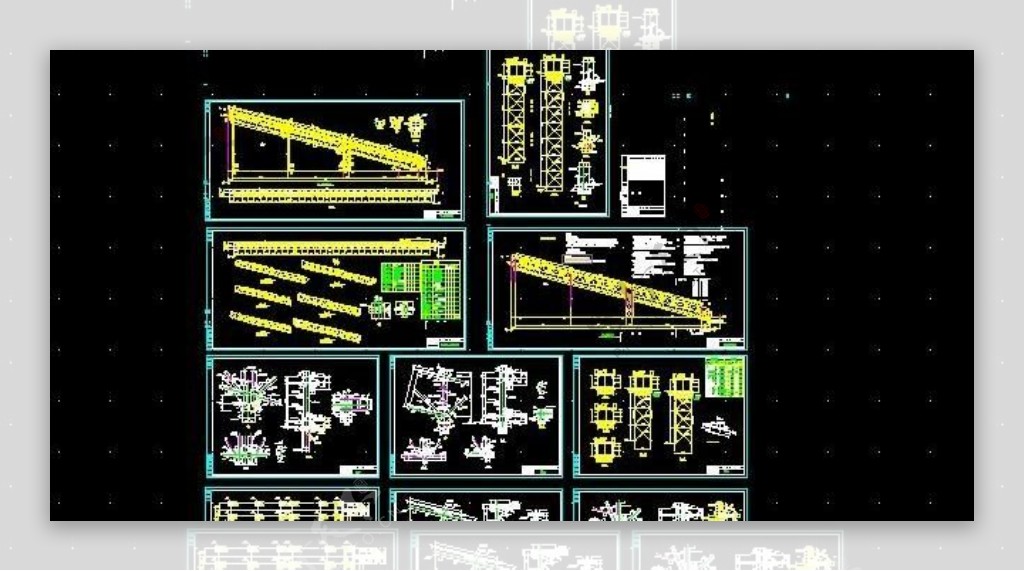 某通廊钢结构施工设计图