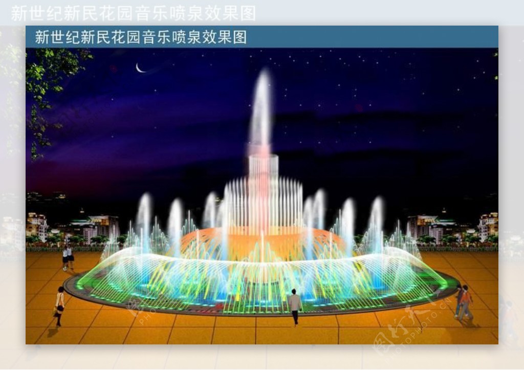 景观水景喷泉CAD喷灌结构图纸
