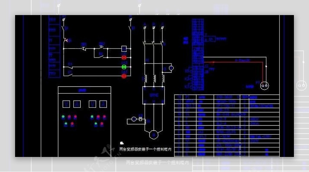 2x55kW变频恒压供水控制图