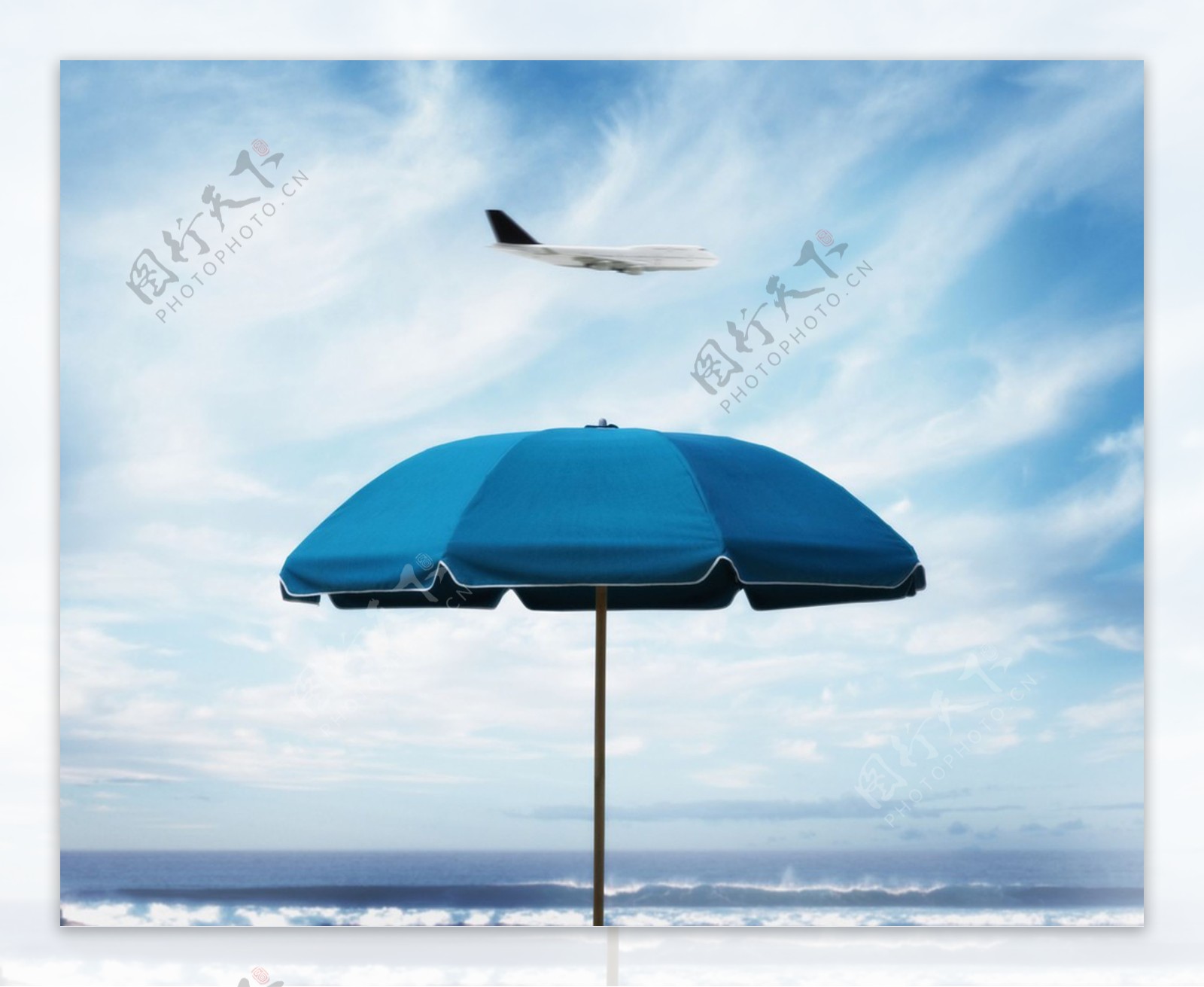 海边的遮阳伞