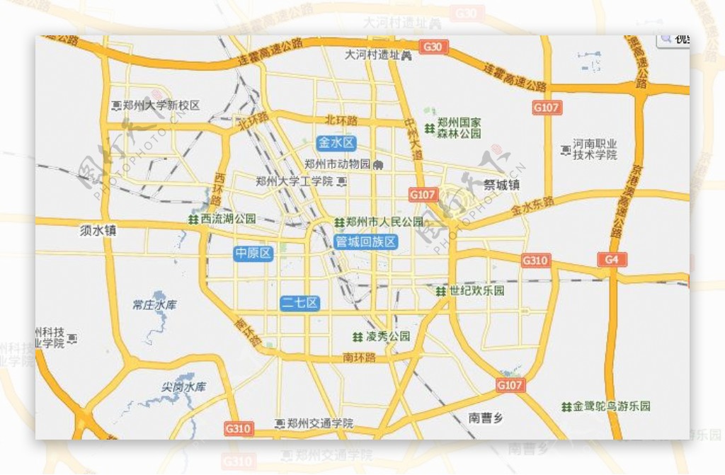 郑州市区地图