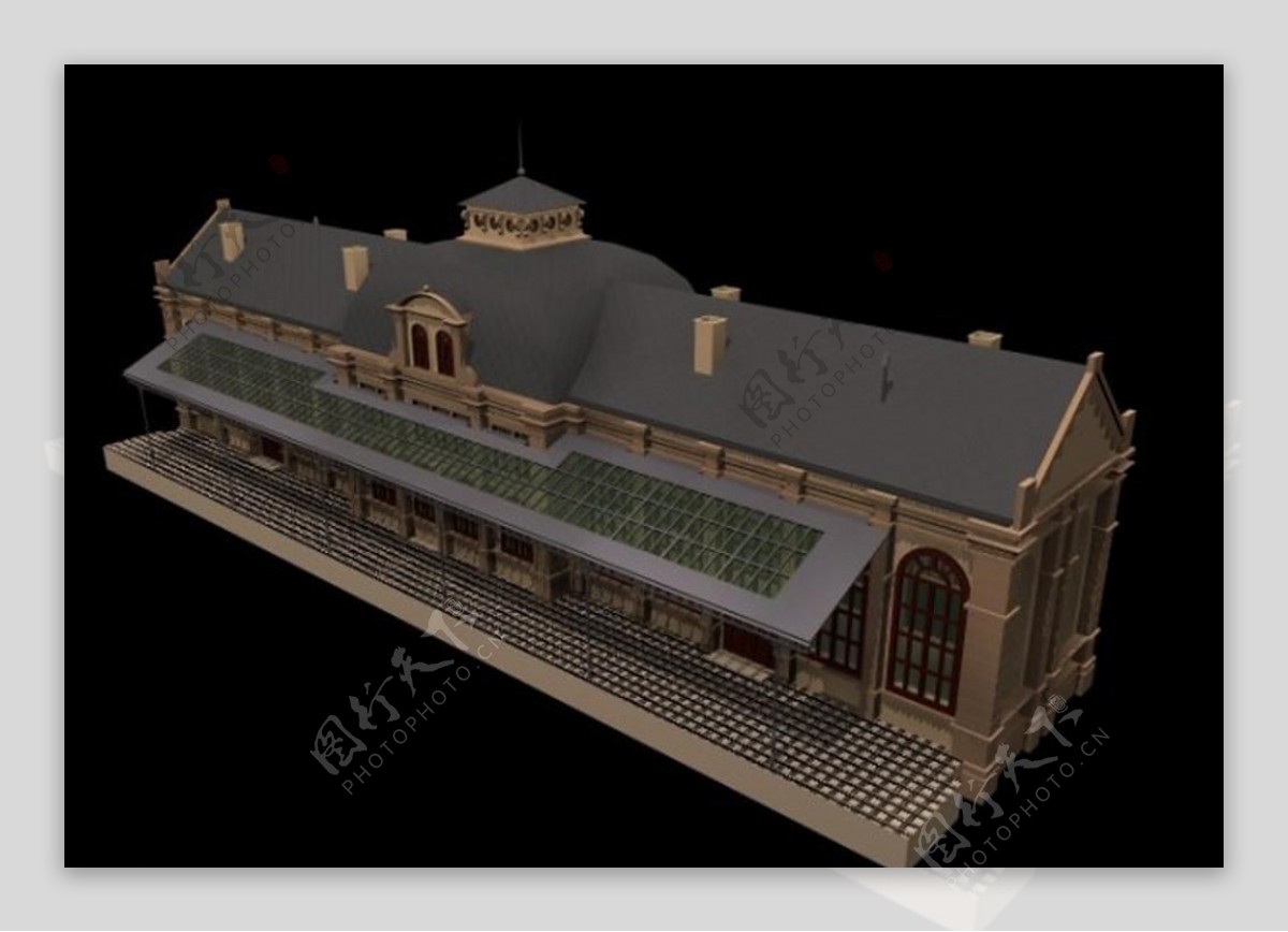 火车站模型图片