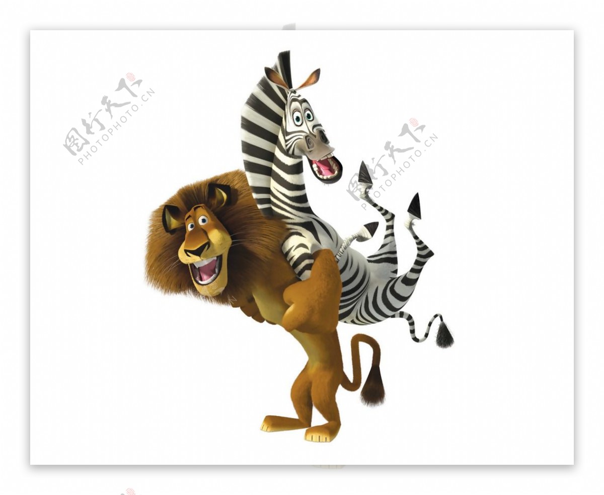 位图热门动画马达加斯加3动物狮子免费素材