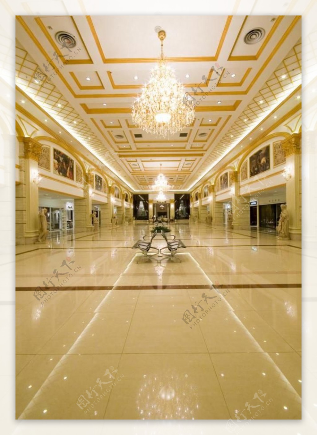月星无锡商场大厅卢浮宫欧式豪华气派建筑建筑摄影摄影室内设计摄影图片