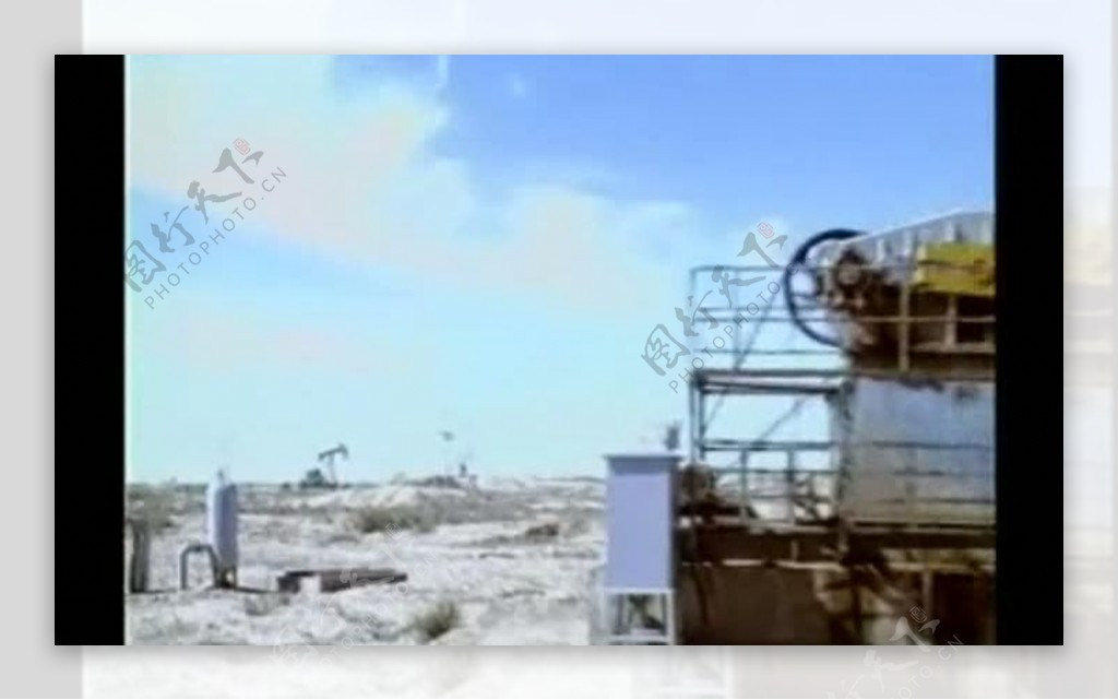 沙漠油田视频素材图片