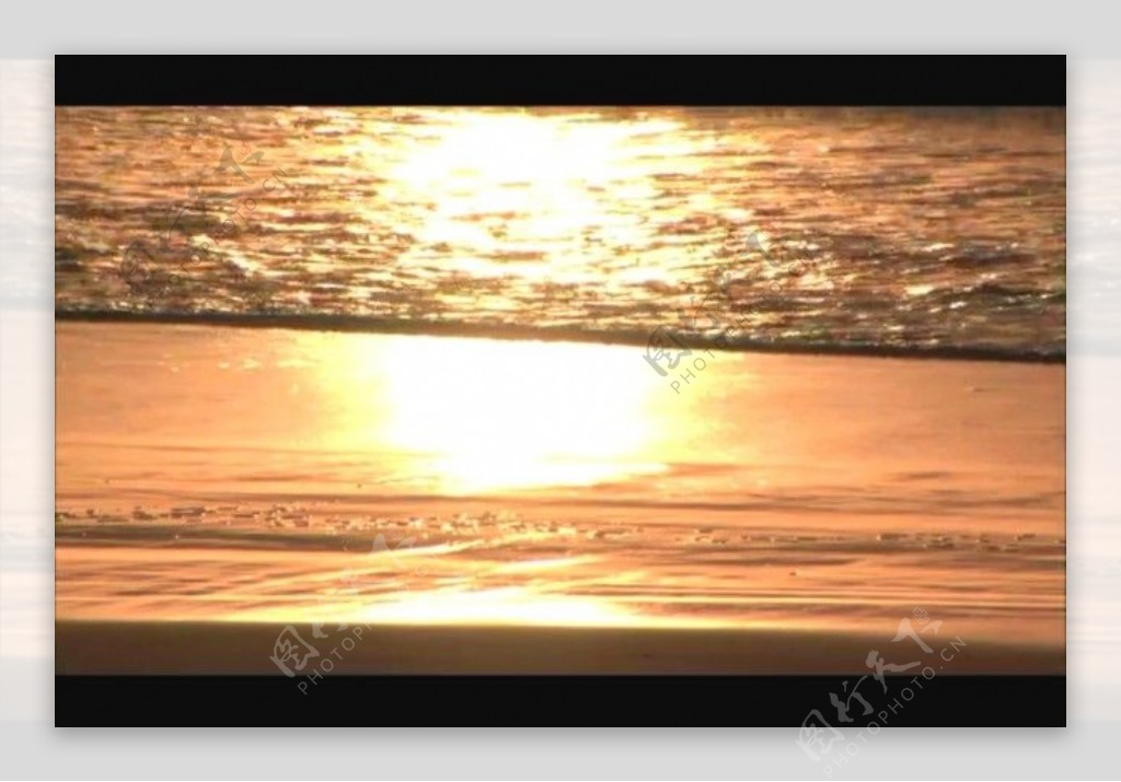 夕阳背景视频素材模板下载
