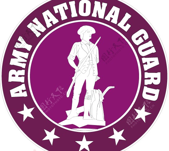 USarmynationalguardlogo设计欣赏美国陆军国民警卫队标志设计欣赏