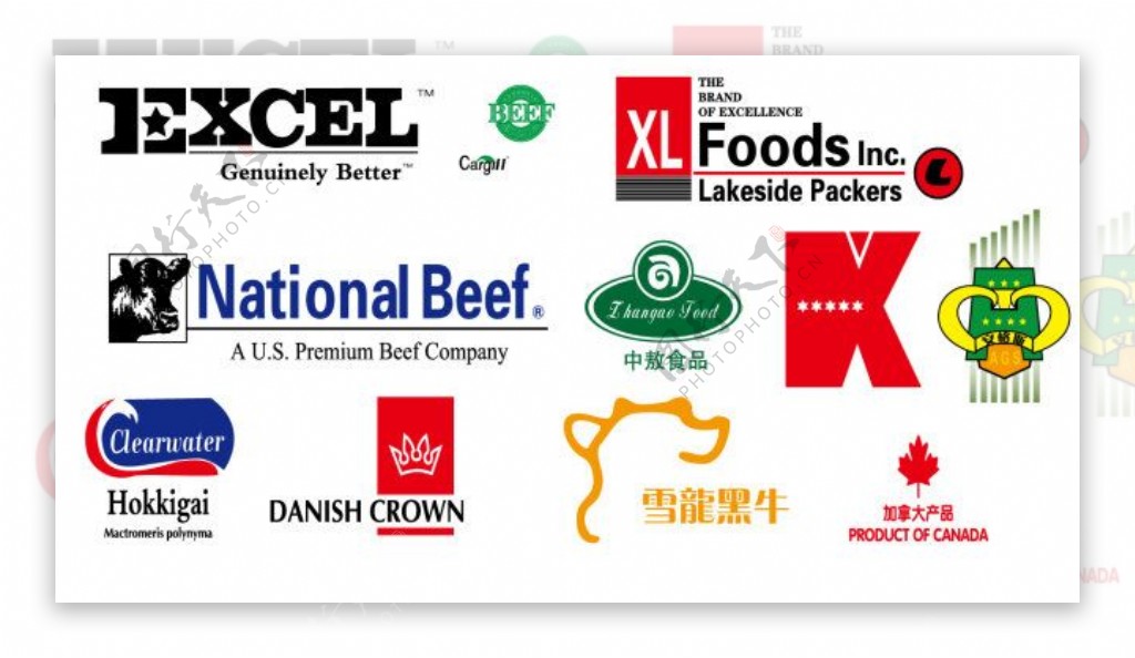 国外一些食品商标