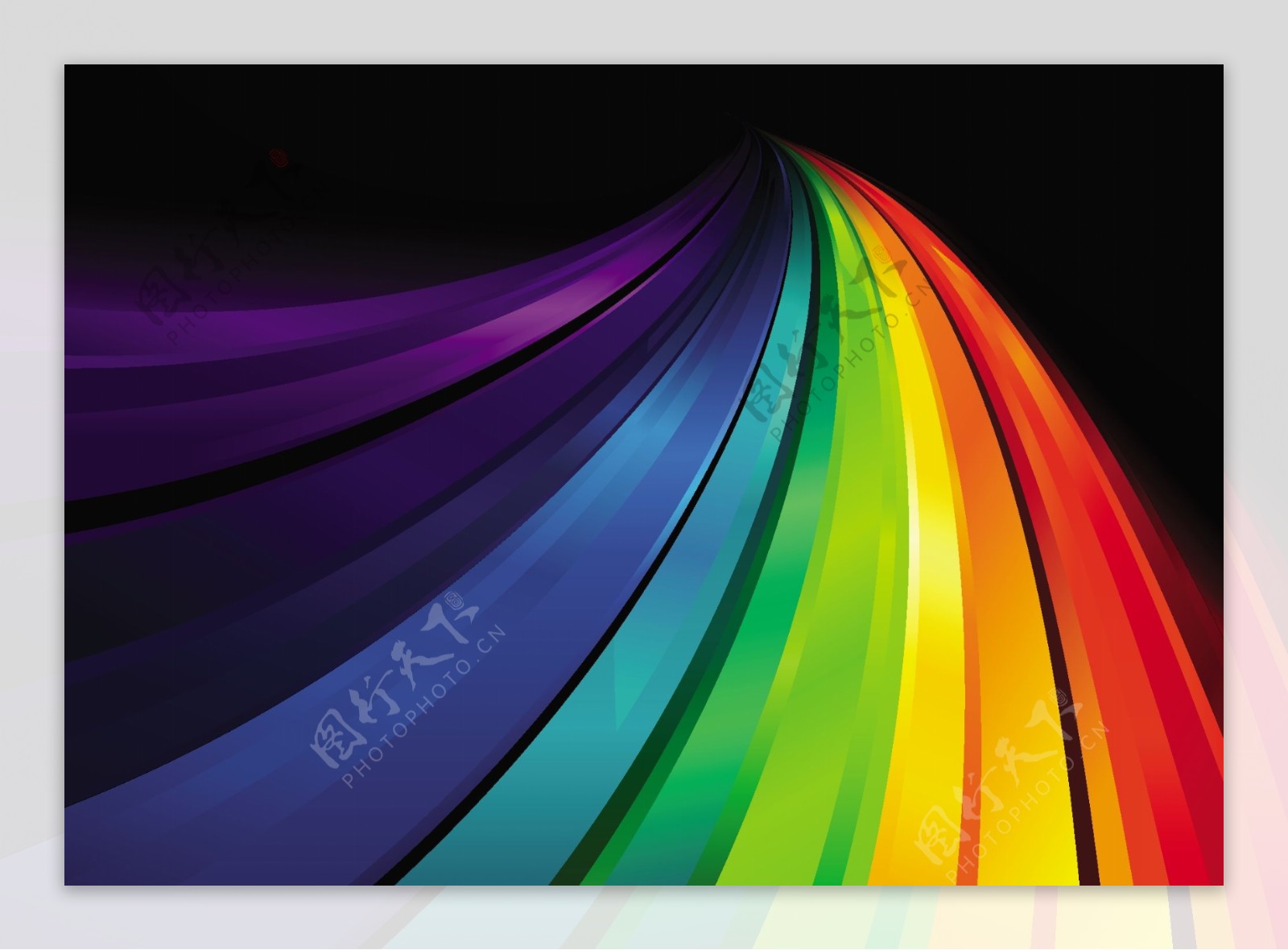 彩虹背景设计图片
