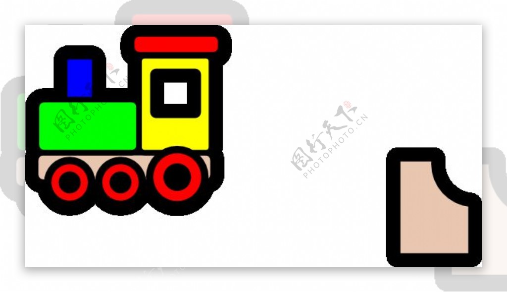 玩具火车的图标剪贴画