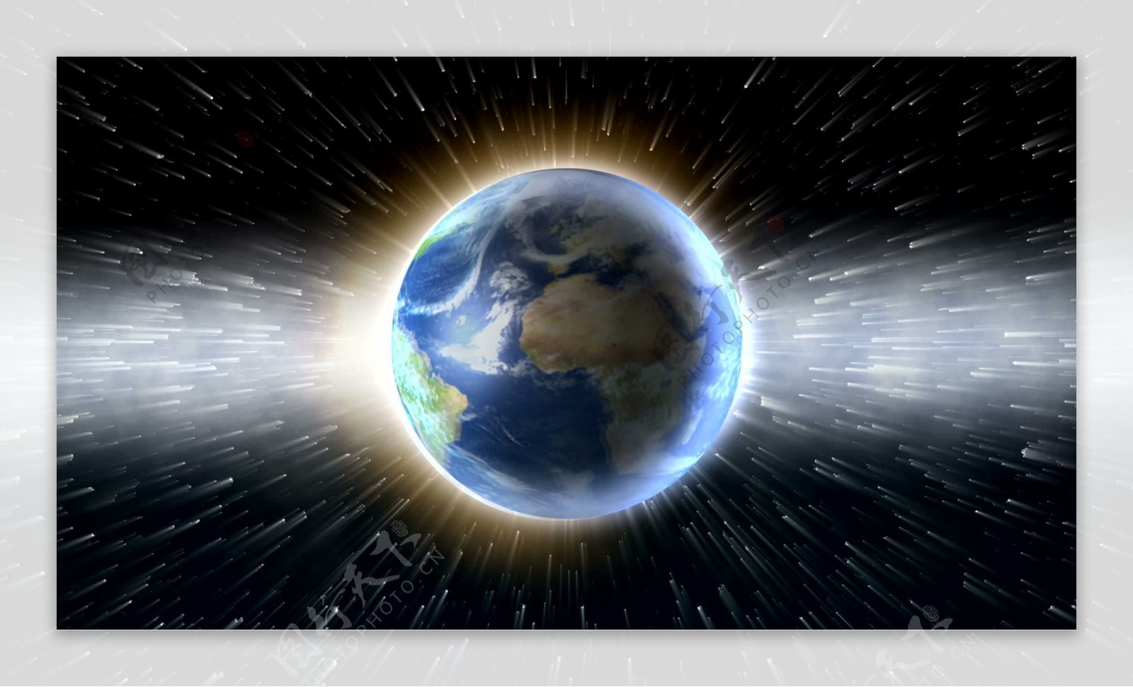旋转地球运动的背景光视频免费下载