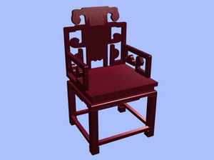 中式椅子3d模型家具3d模型43