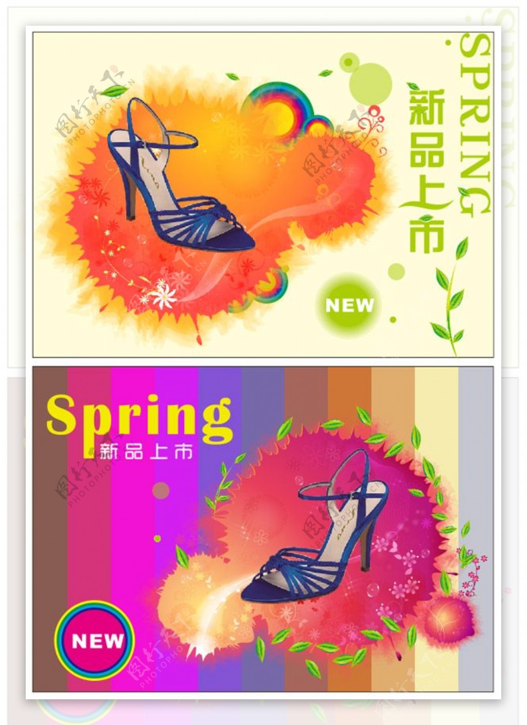 女鞋春季促销海报