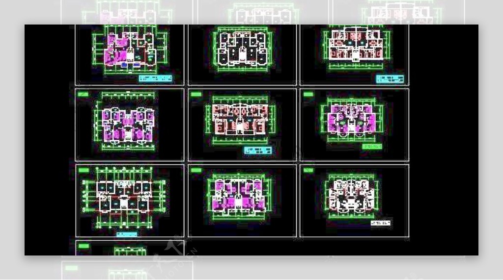 某私人室内布局平面设计布置图