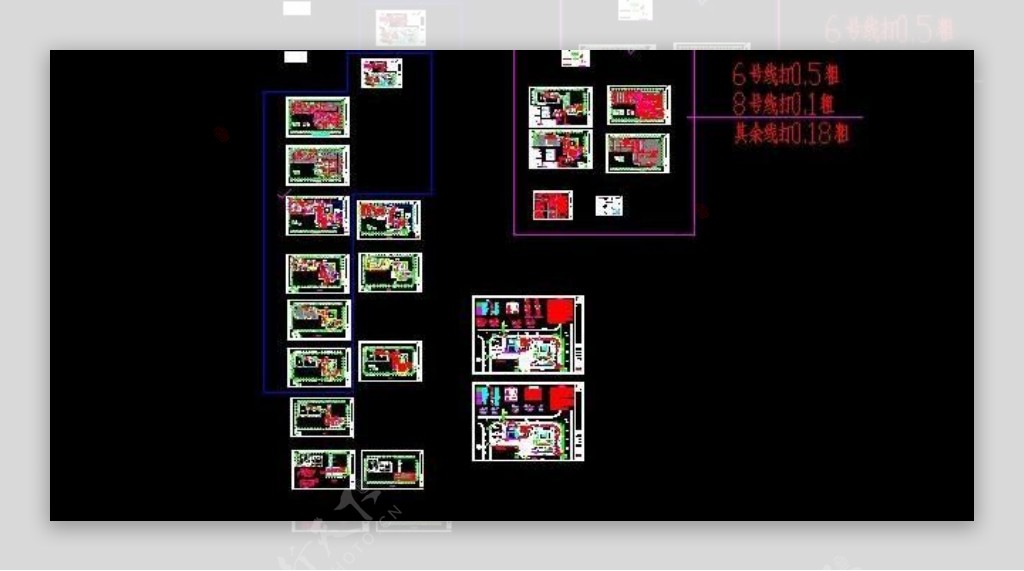 北京某体育中心给排水平面设计图