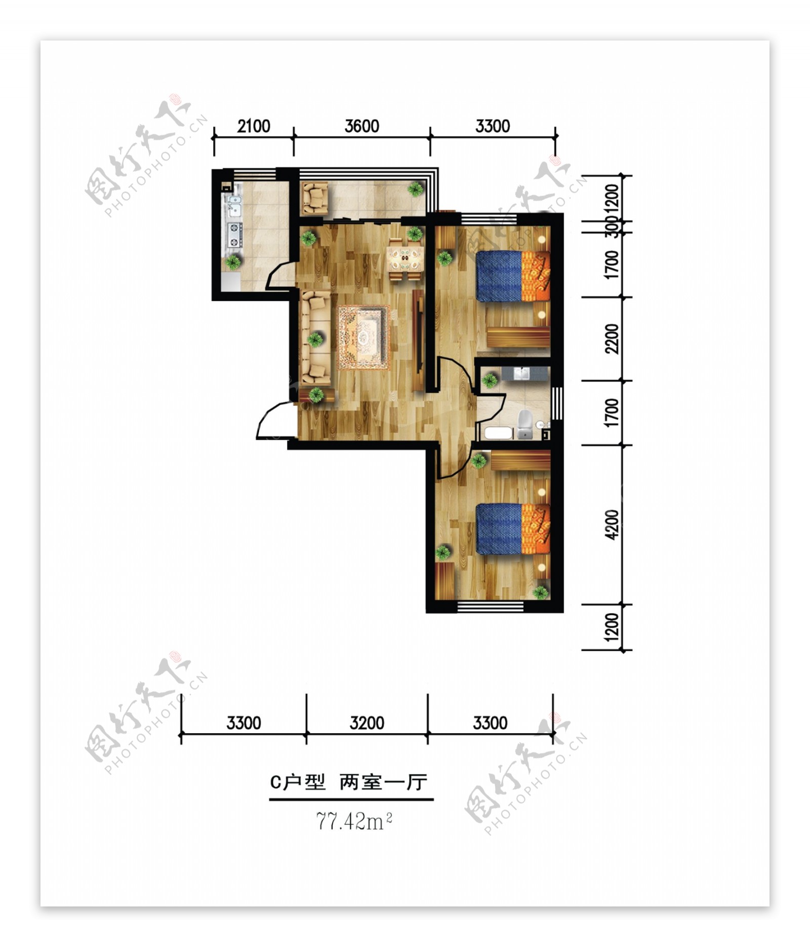 室内平面布置图图片