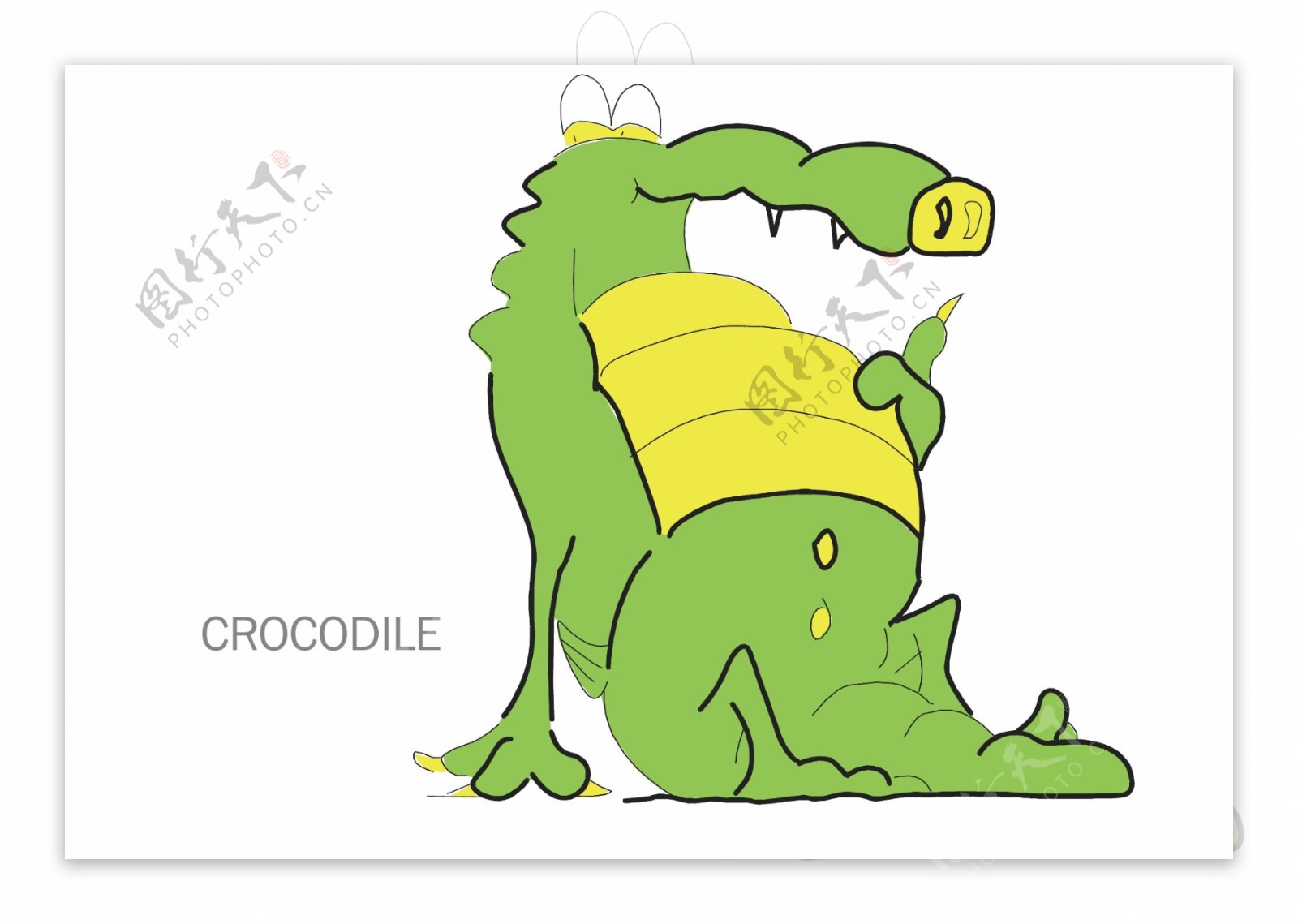 鳄鱼插画图片