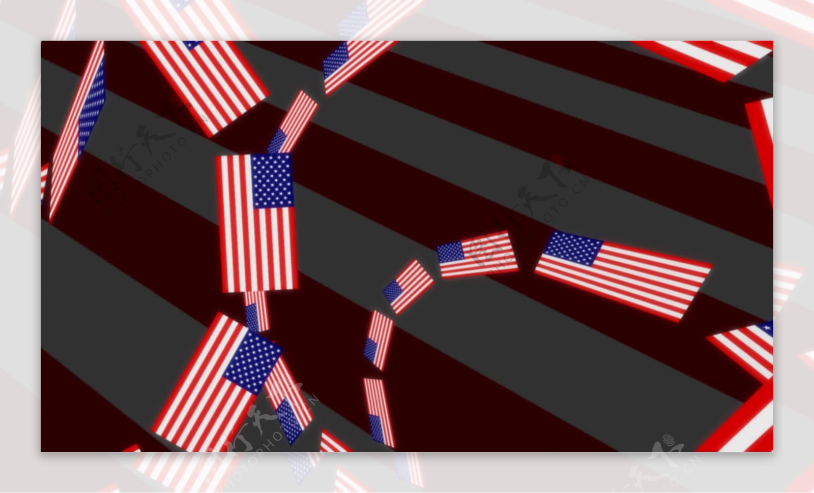 美国国旗的圆周运动的背景