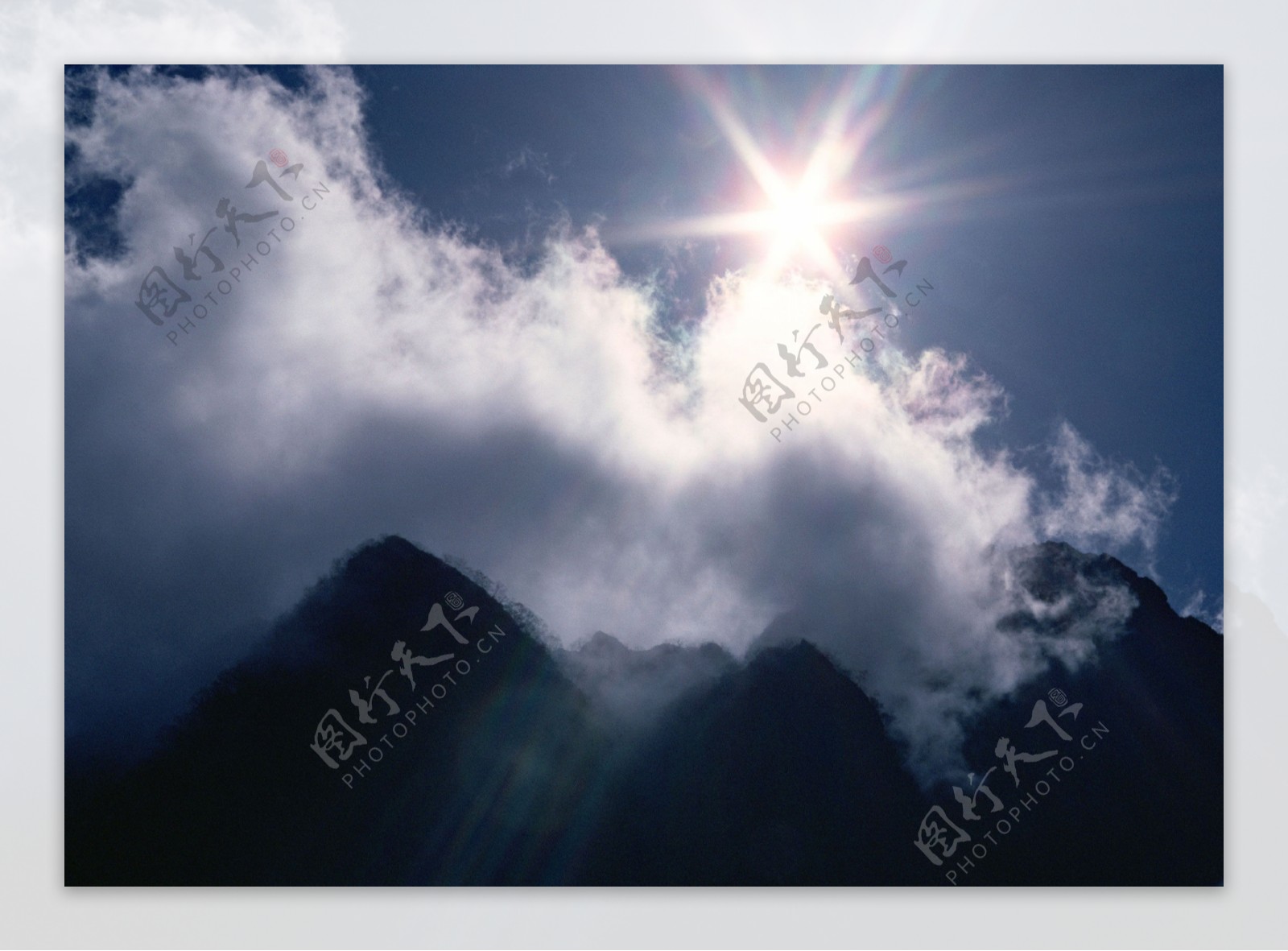 高清唯美山川流水天空