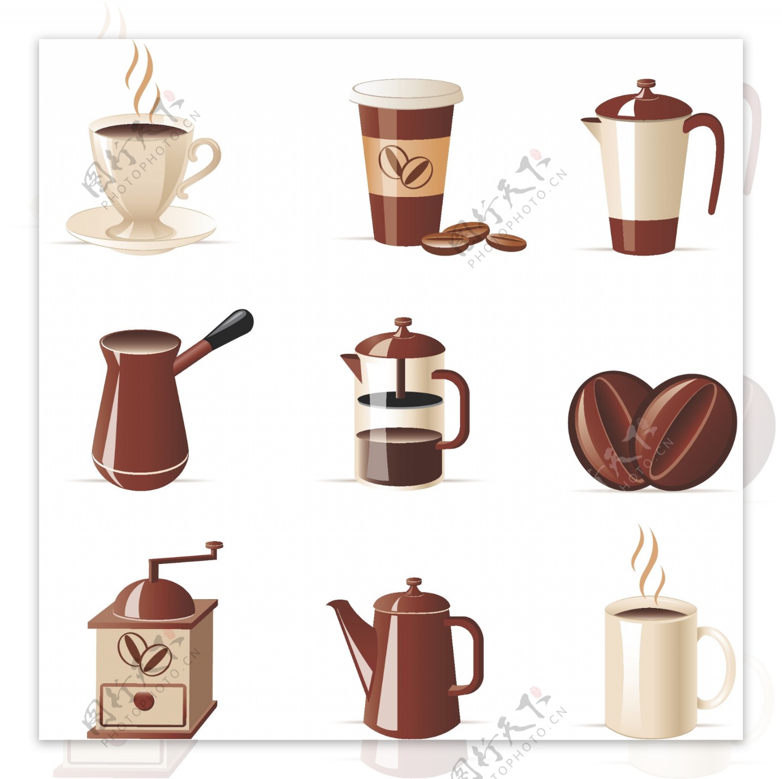 咖啡用品图标图片