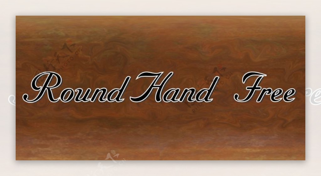 roundhand免费字体