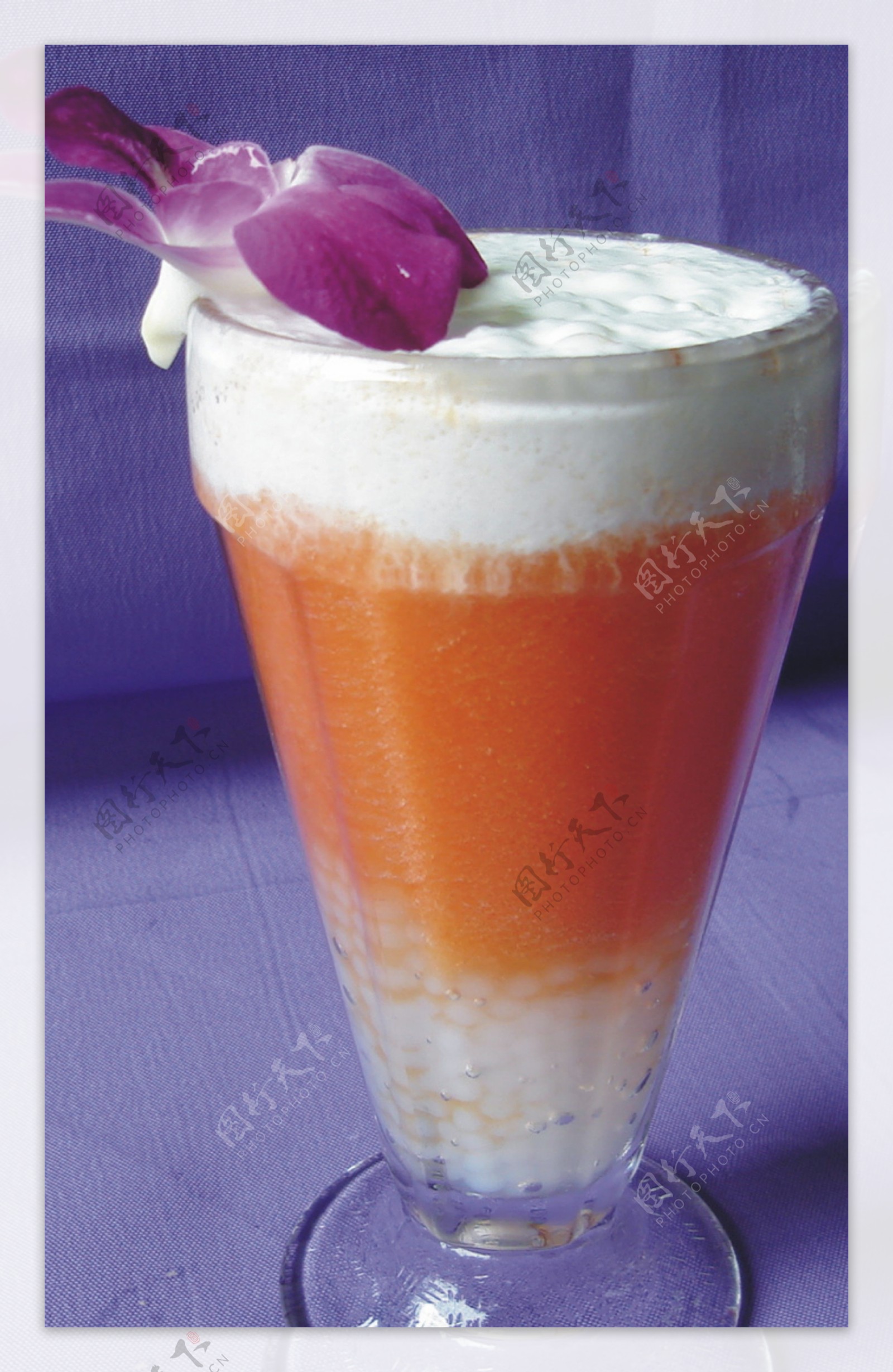 西米椰奶木瓜汁图片