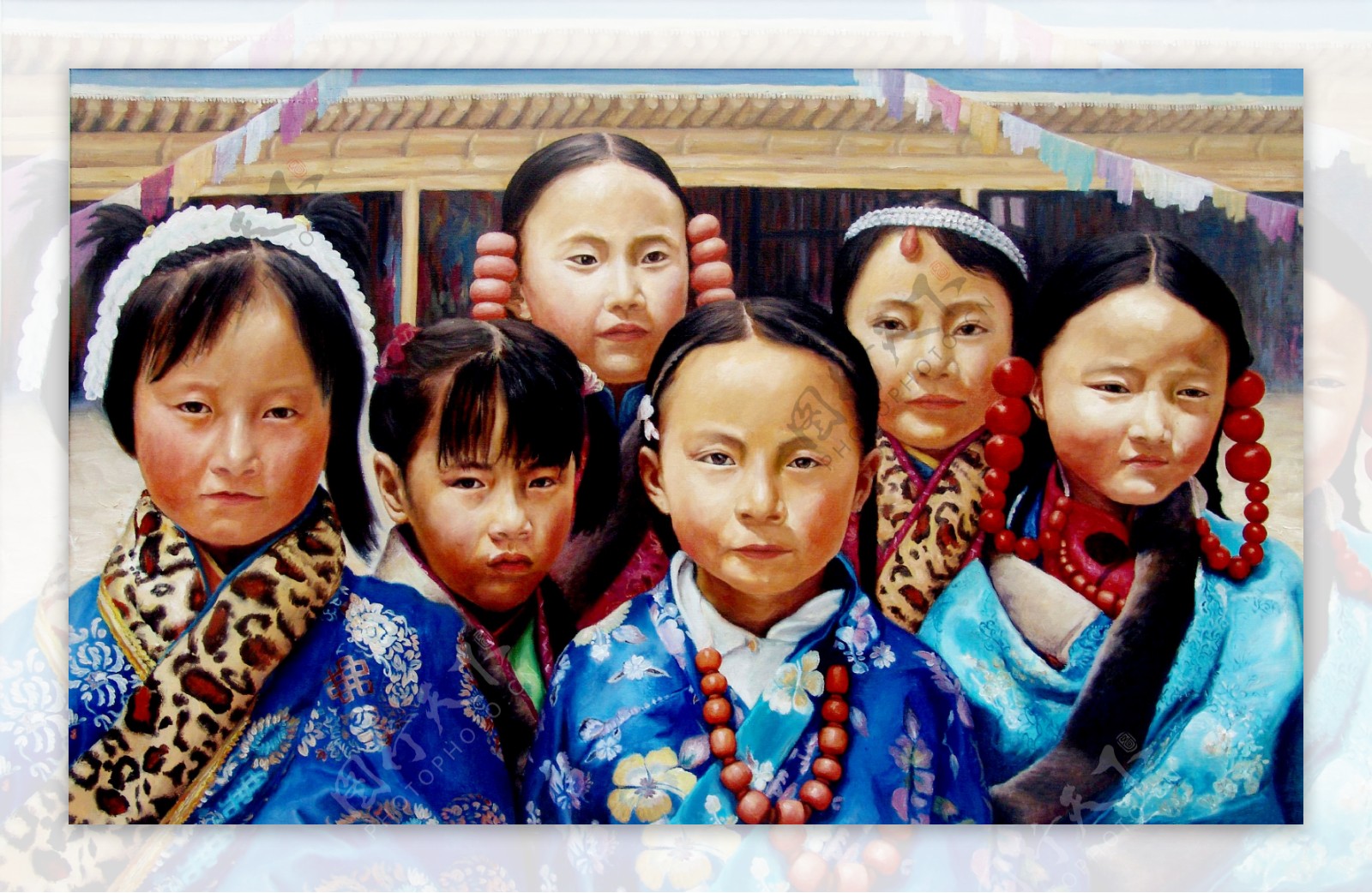 藏族女孩图片