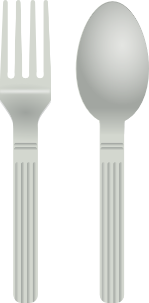 叉子和勺子剪贴画